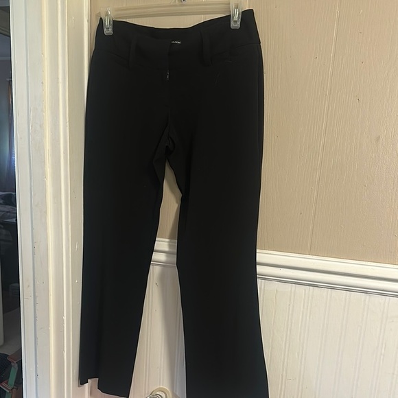 Black High-Waisted Wide Leg Dress Pants 5/6 Short Maurices - Picture 4 of 5